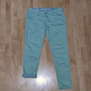 Mossimo Supply Co Ankle Skinny Jeans - Size 11- Fit 6- Mint Green